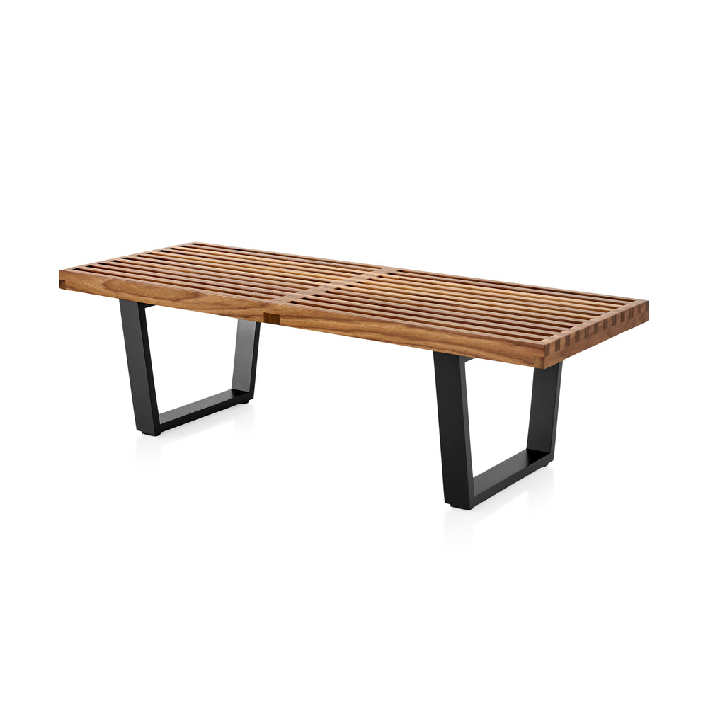 Nelson Platform Bench – Wood Base from Herman Miller – Walnut