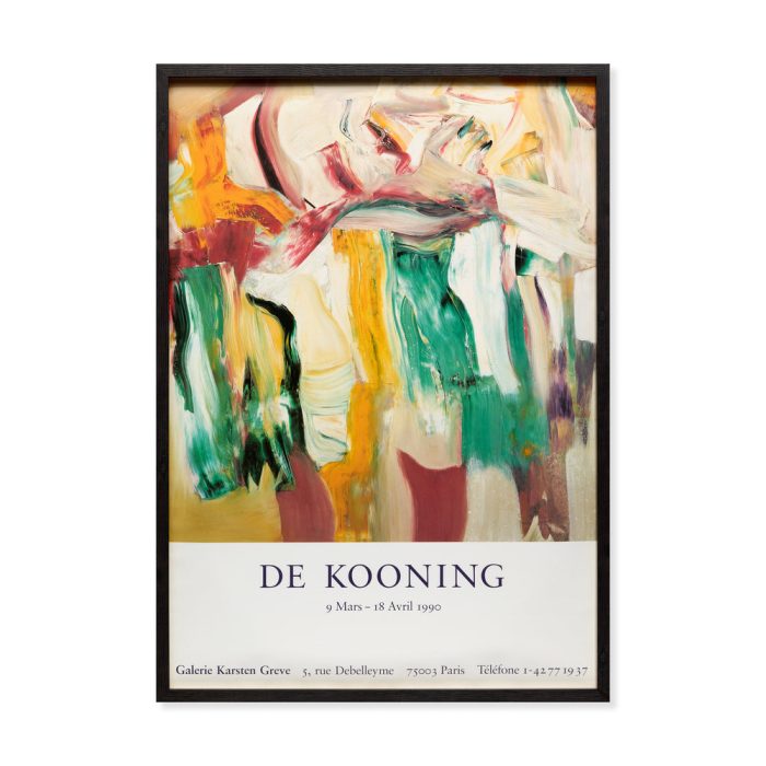 Willem de Kooning Exposition 1990 – Karsten Greve Framed Poster