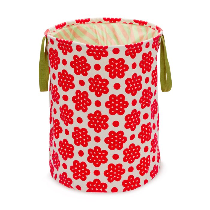Dusen Dusen Canvas Laundry Bin – Raspberry