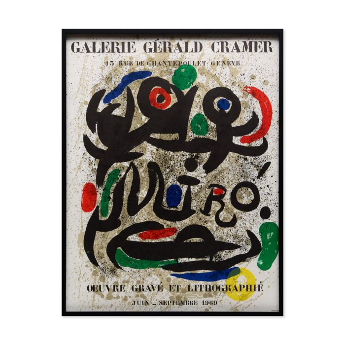 Joan Miró Œuvre Gravé et Lithographie Framed Poster