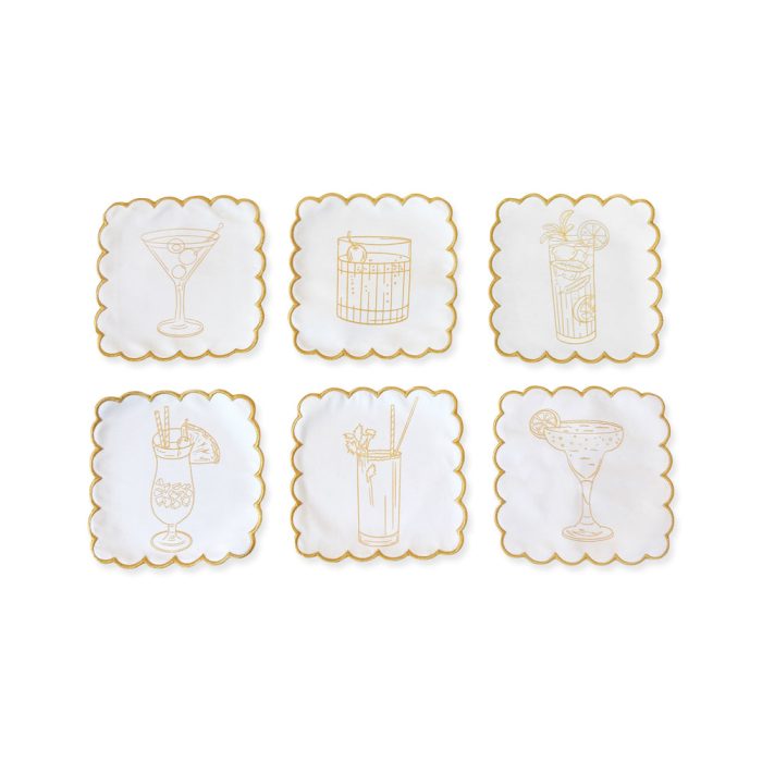 Stitch Your Own Cocktail Napkins – Set of 6 – Cocktail