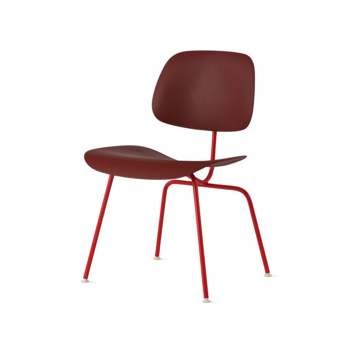 Eames EC-127 Molded Recycled Plastic Dining Chair from Herman Miller – Red/ Red