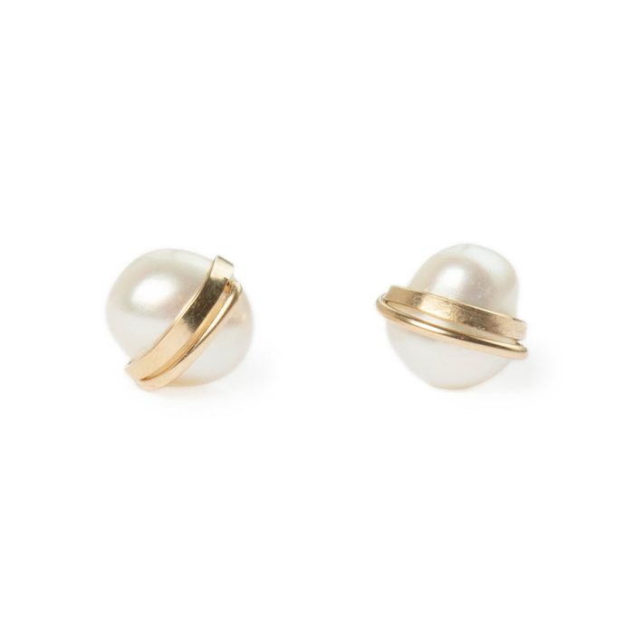 Mary MacGill Mini Baroque Pearl Mini Stud Earrings