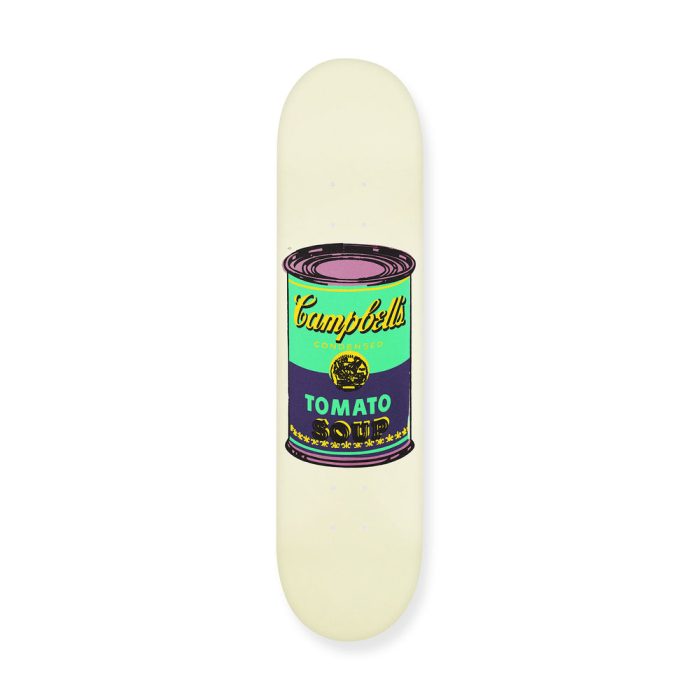Andy Warhol: Skateboard Colored Campbell’s Soup Cans – Eggplant