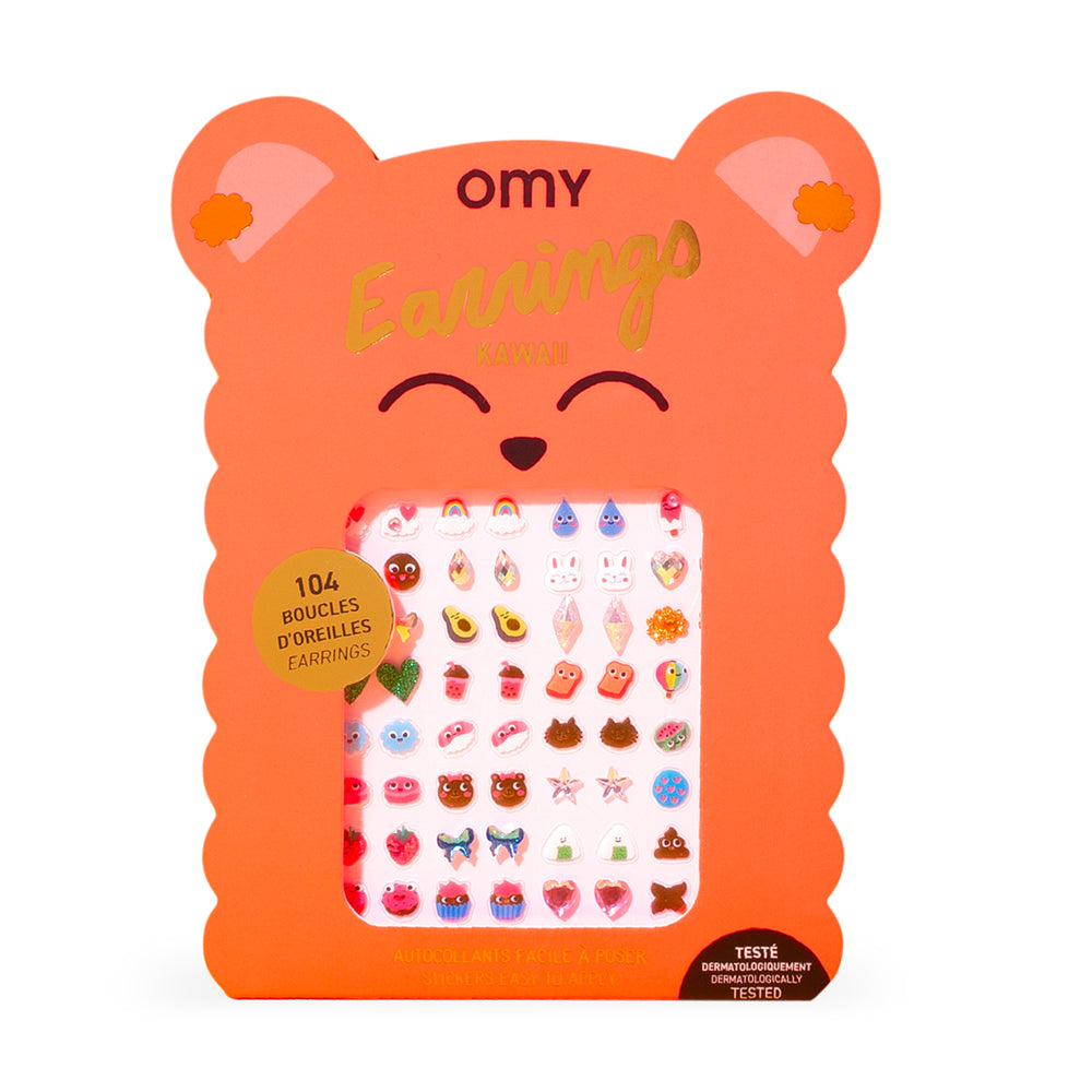 Sticker Earrings for Kids – Kawai