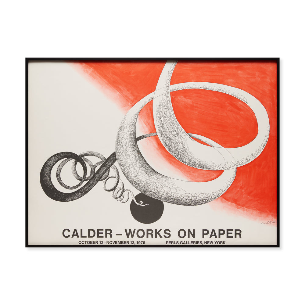 Alexander Calder Perls Galleries 1976 Framed Poster