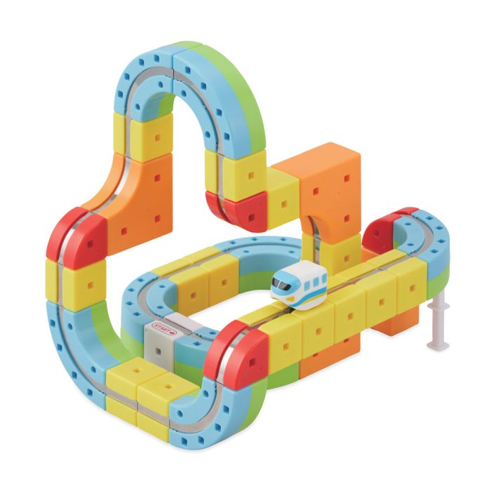 Magnetic Train Rail Cube Block Toy Set – Starter 32 pcs
