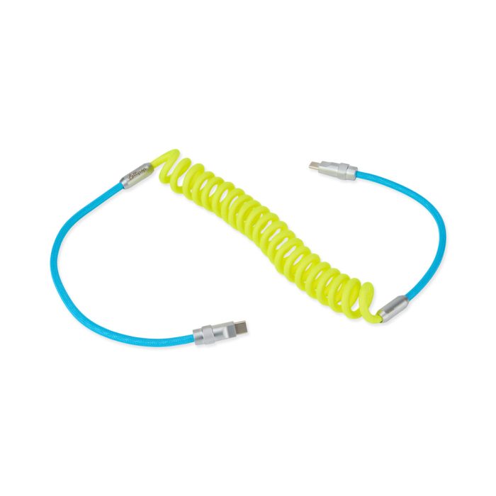 Lollipop USB-C to USB-C Charging Cable – Lime/ Blue