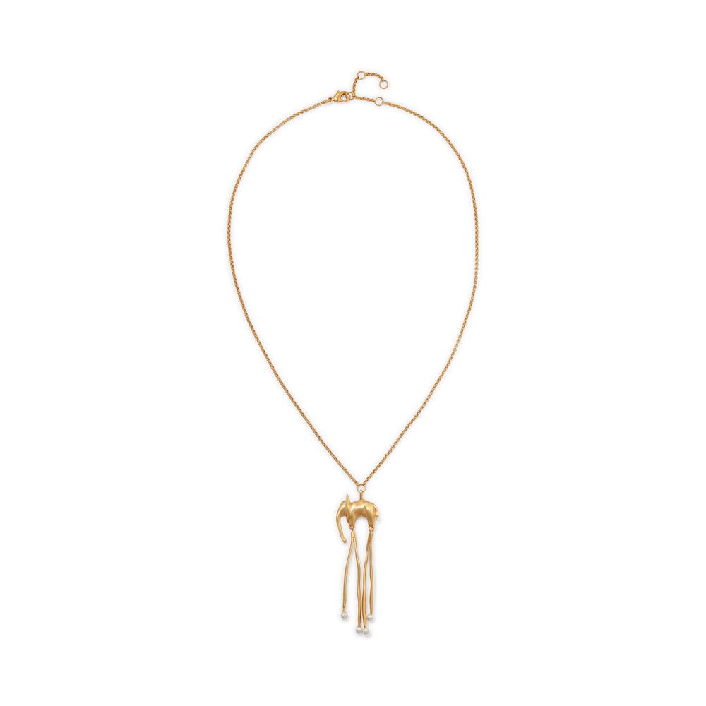 Salvador Dalí Gold-Plated Elephant Necklace
