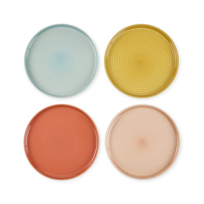 Essential Ceramic Dinnerware – Salad Plates S/4