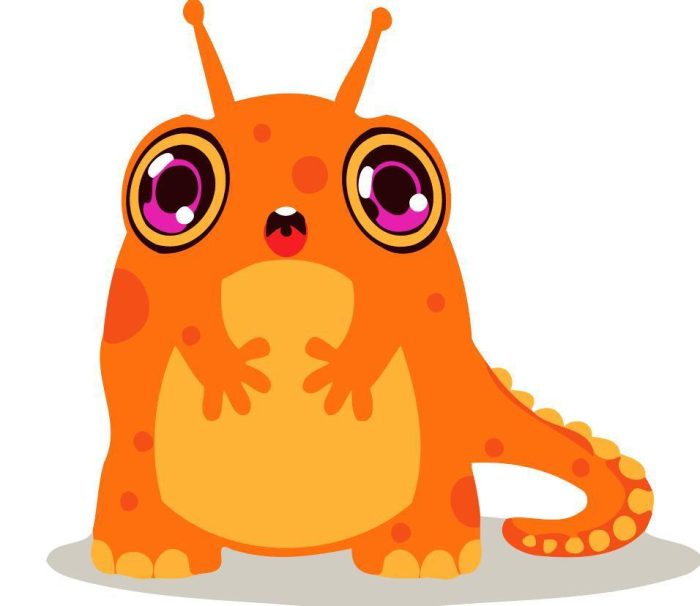 Children Painting kit Orange Monster