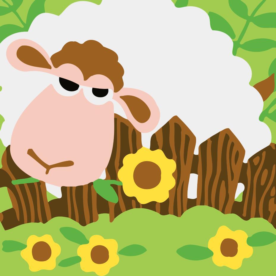 Children Painting kit Sheep and Sunflowers