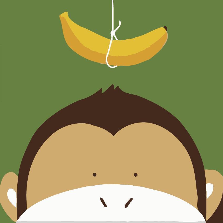 Children Painting kit Small monkey and Banana