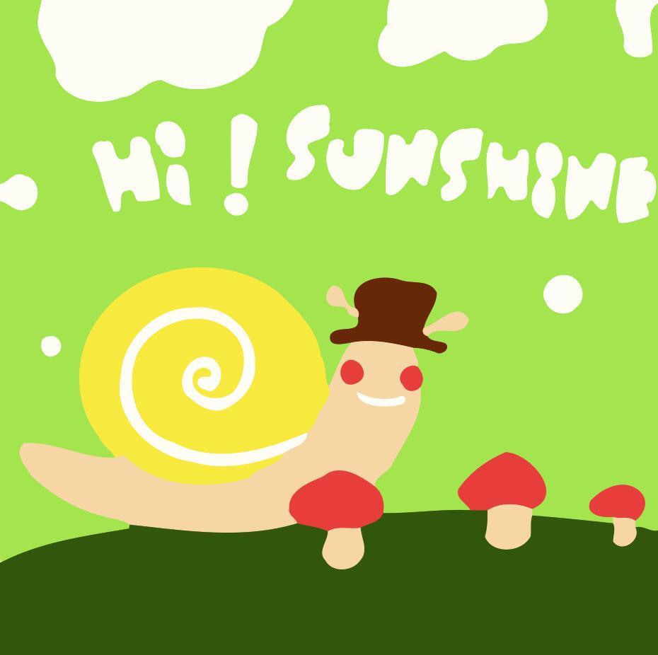 Children Painting kit Snail and Mushrooms