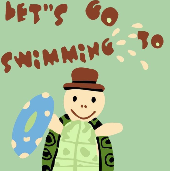 Children Painting kit Turtle Swimming