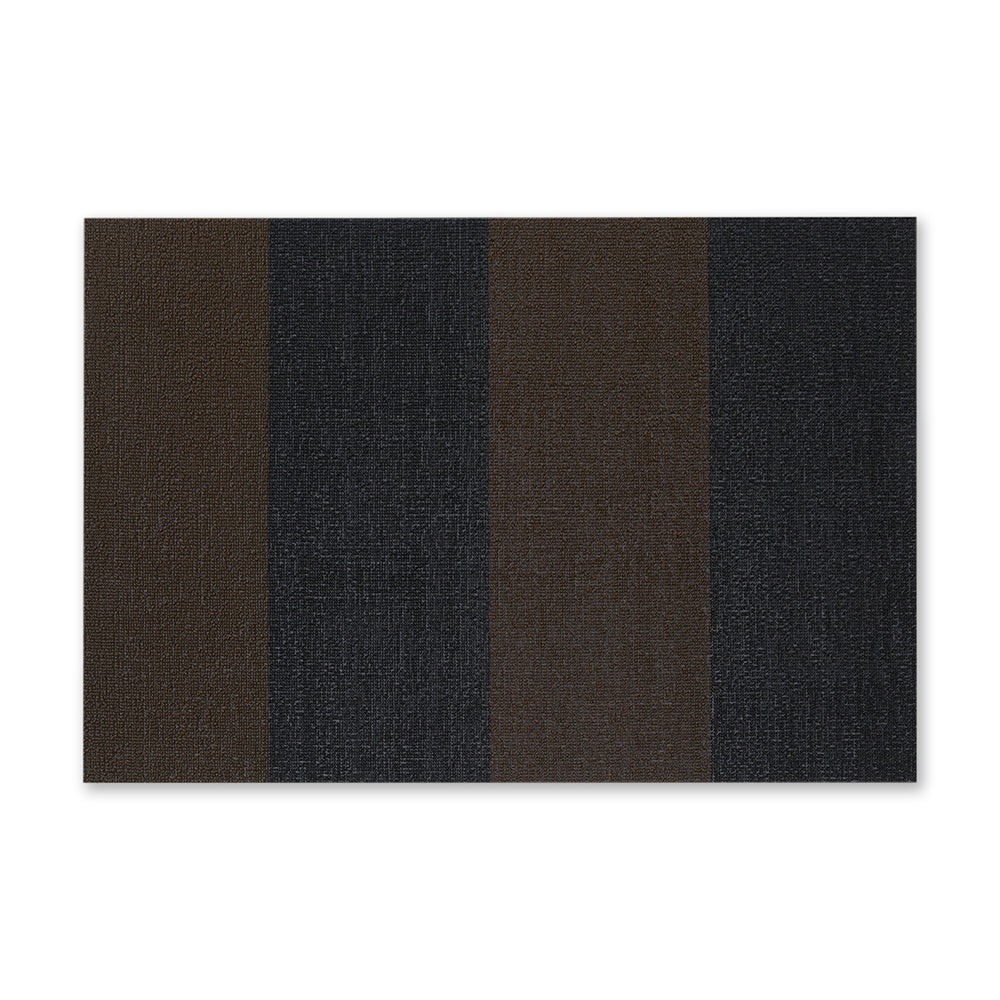 Chilewich Duo Stripe Shag Mat – Mocha