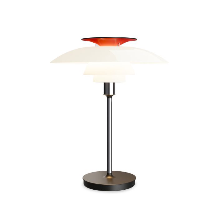 PH 80 Table Lamp – Opal White/ High Lustre Chrome Plated