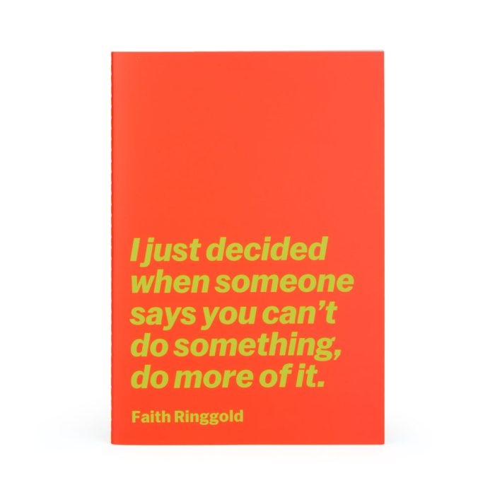 MoMA Faith Ringgold Quote Notebook