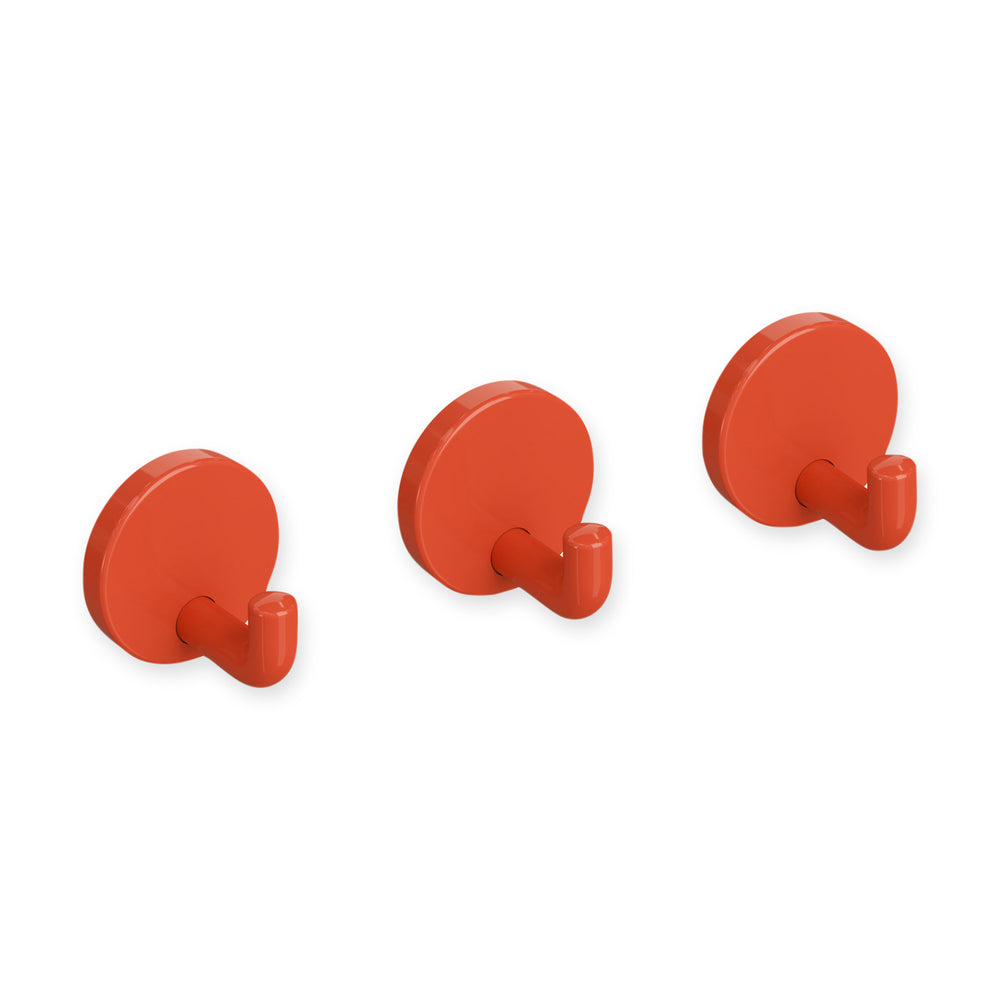 Hewi Wall Hooks – Set of 3 – Coral