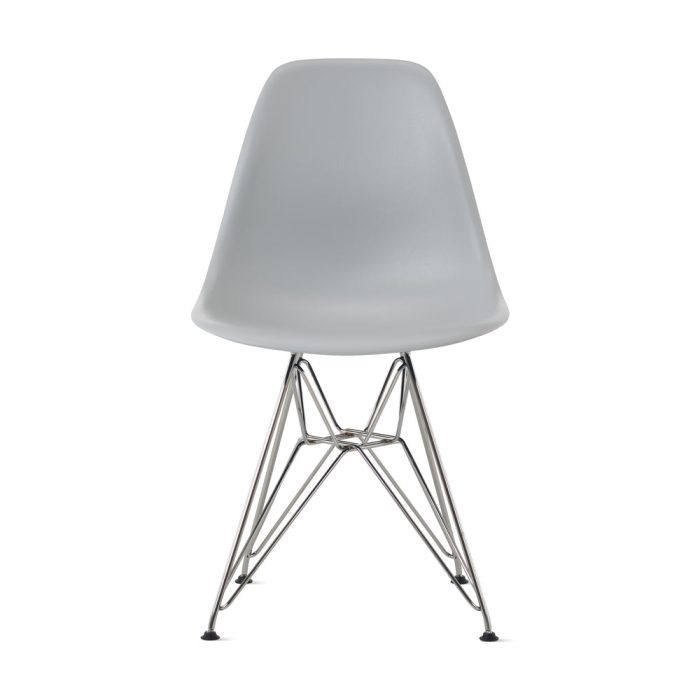 Eames Molded Recycled Plastic Side Chair – Light Gray