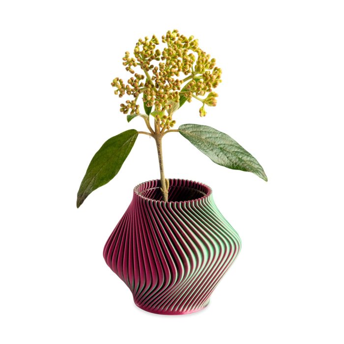 Bloz 3D-Printed Plant-Based PLA Mini Vase – Watermelon
