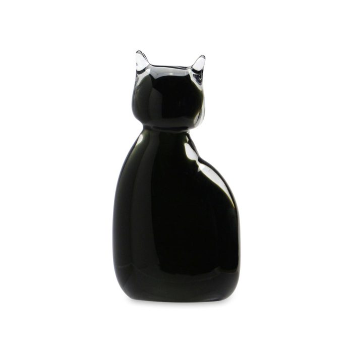 Glass Cat Object – Black