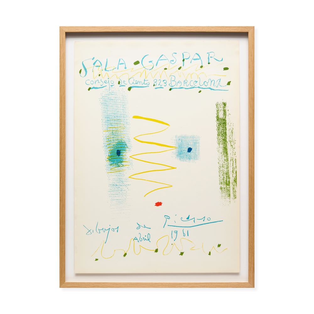 Pablo Picasso Consejo de Ciento Framed Poster