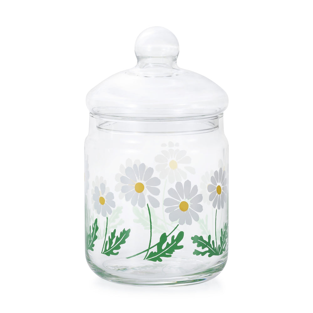 Retro Glass Jar with Lid – Growing Daisies