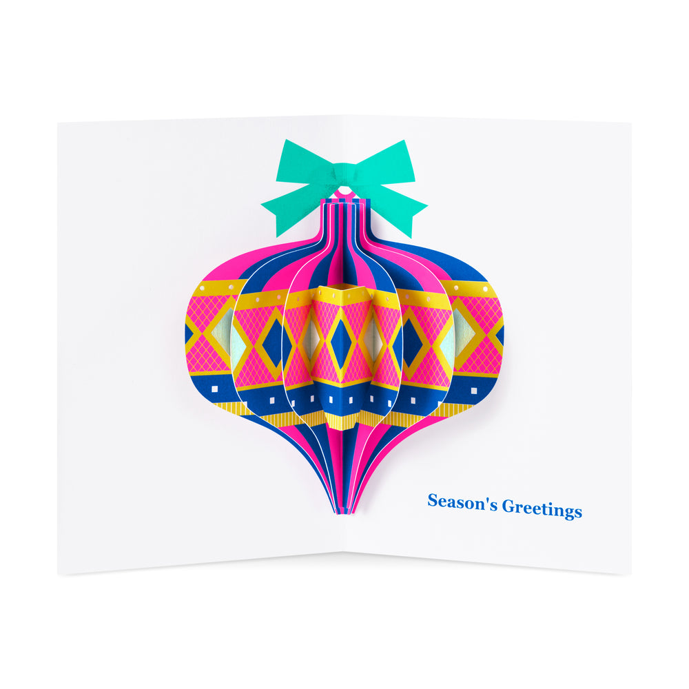 Jeweled Ornament Holiday Pop-Up Cards – Set of 8