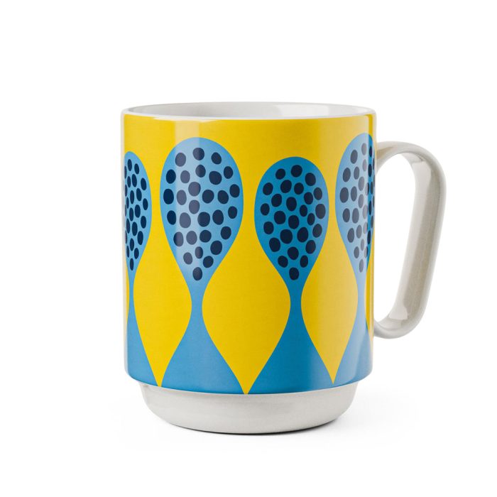 Lisa Larson Bone China Bird Mug – Blue