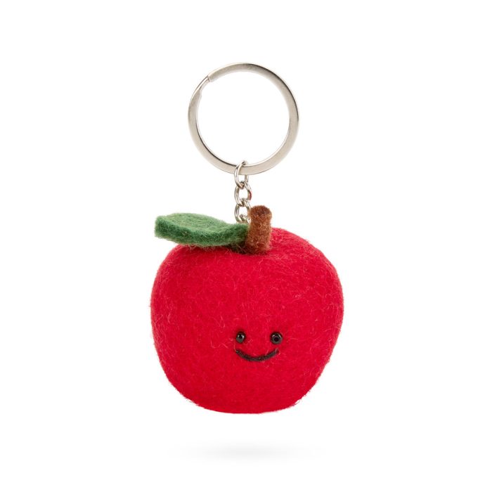 Fruit & Vegetable Felt Wool Keychain – Apple