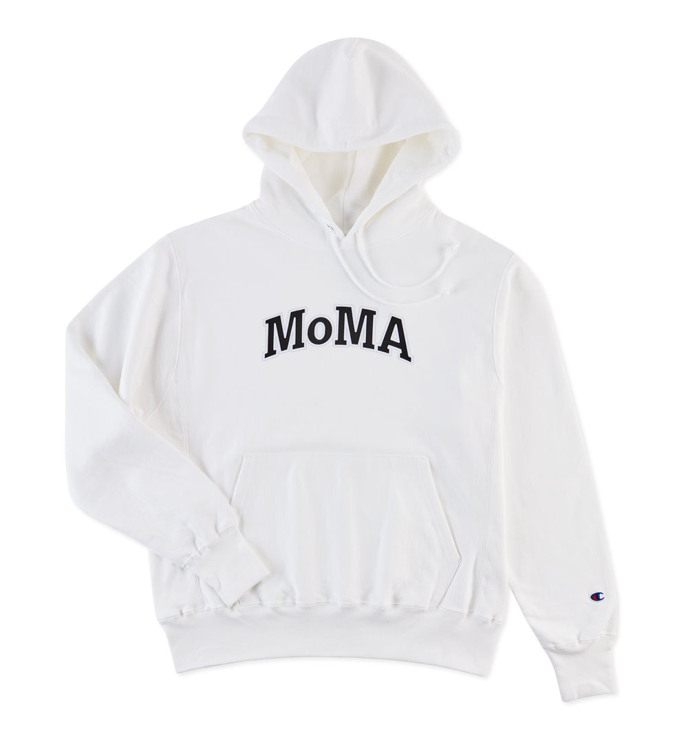 Champion Hoodie – MoMA Edition – White/ Black