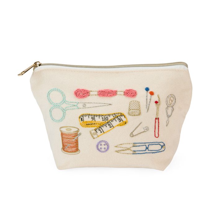 Stitch Your Craft Tools Zip Pouch DIY Embroidery Kit