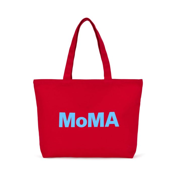 Colorful MoMA Tote Bag – Red/ Light Blue