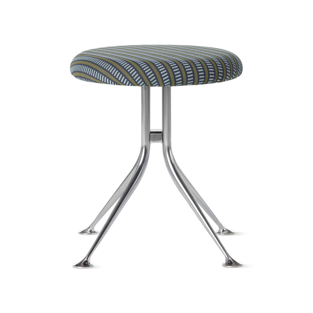 Alexander Girard Upholstered Stool from Herman Miller – Mexidot Turquoise/ Olive