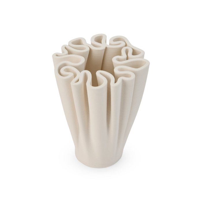 3D-Printed Ceramic Dedali Vase – X-Small