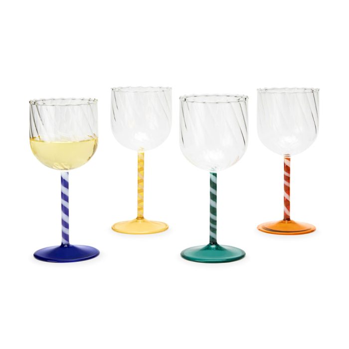 Candy Twist Glassware – Set of 4 – Wine Set of 4
