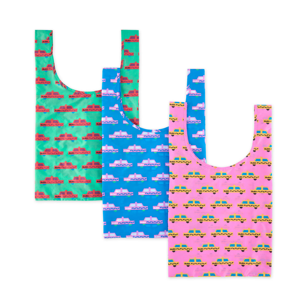 MoMA Pattern Skyline Standard BAGGU Tote Bags – Set of 3