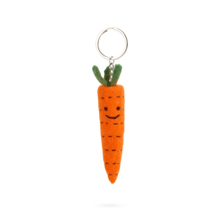 Fruit & Vegetable Felt Wool Keychain – Carrot