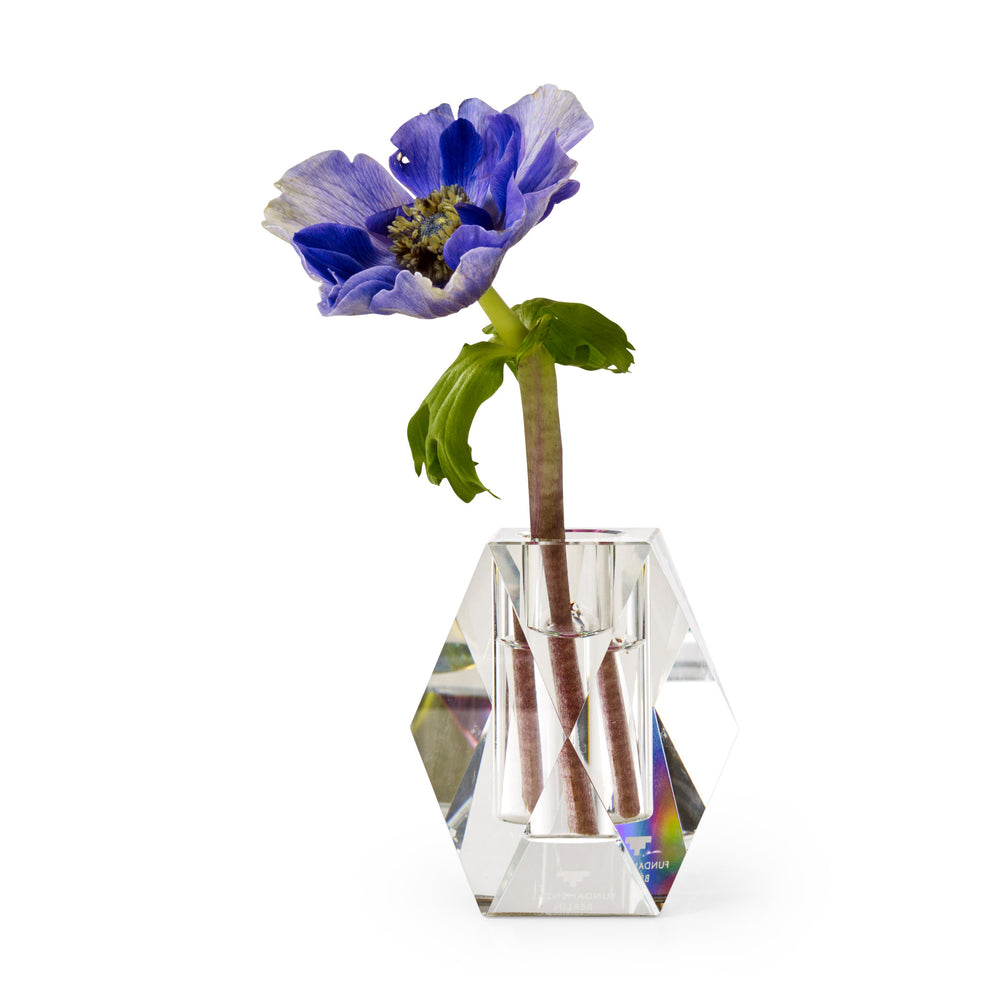 Faceted Crystal Vase – Small