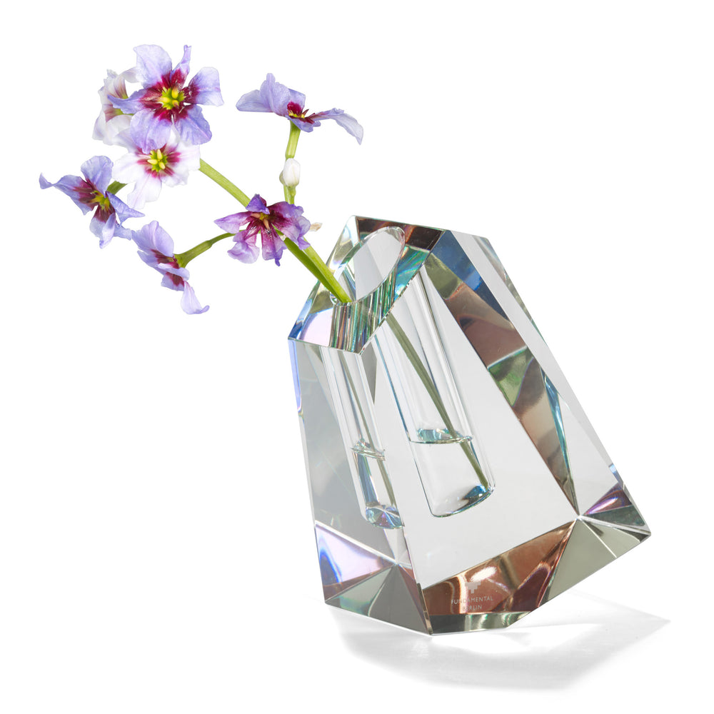 Faceted Crystal Vase – Large