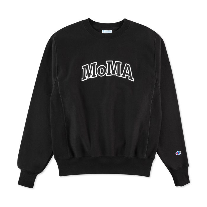 Champion Crewneck Sweatshirt – MoMA Edition – Black/ Black