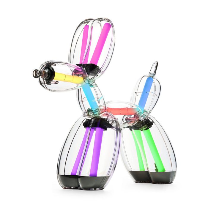 Jeff Koons Balloon Dog LED Lamp from Lexon – Platinum