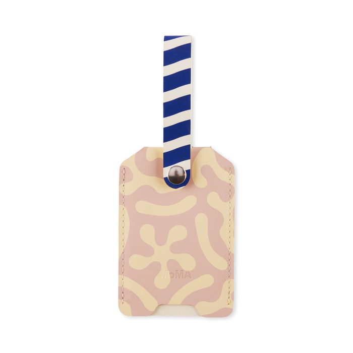 Dusen Dusen Recycled Leather Luggage Tag – Sand