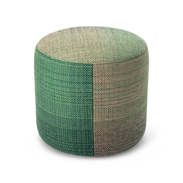 Nanimarquina Shade Pouf Stool – Green/ Multi 3B