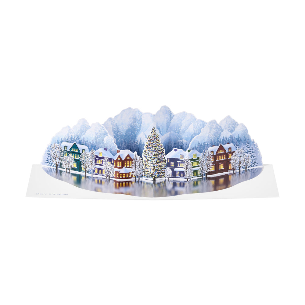 Mountain Village Holiday Pop-Up Cards – Set of 8