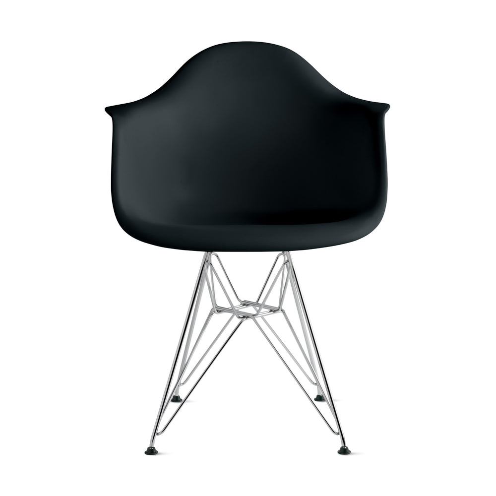 Eames Molded Recycled Plastic Armchair from Herman Miller – Black