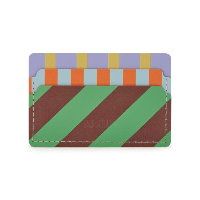 Dusen Dusen Recycled Leather Card Holder – Stripe