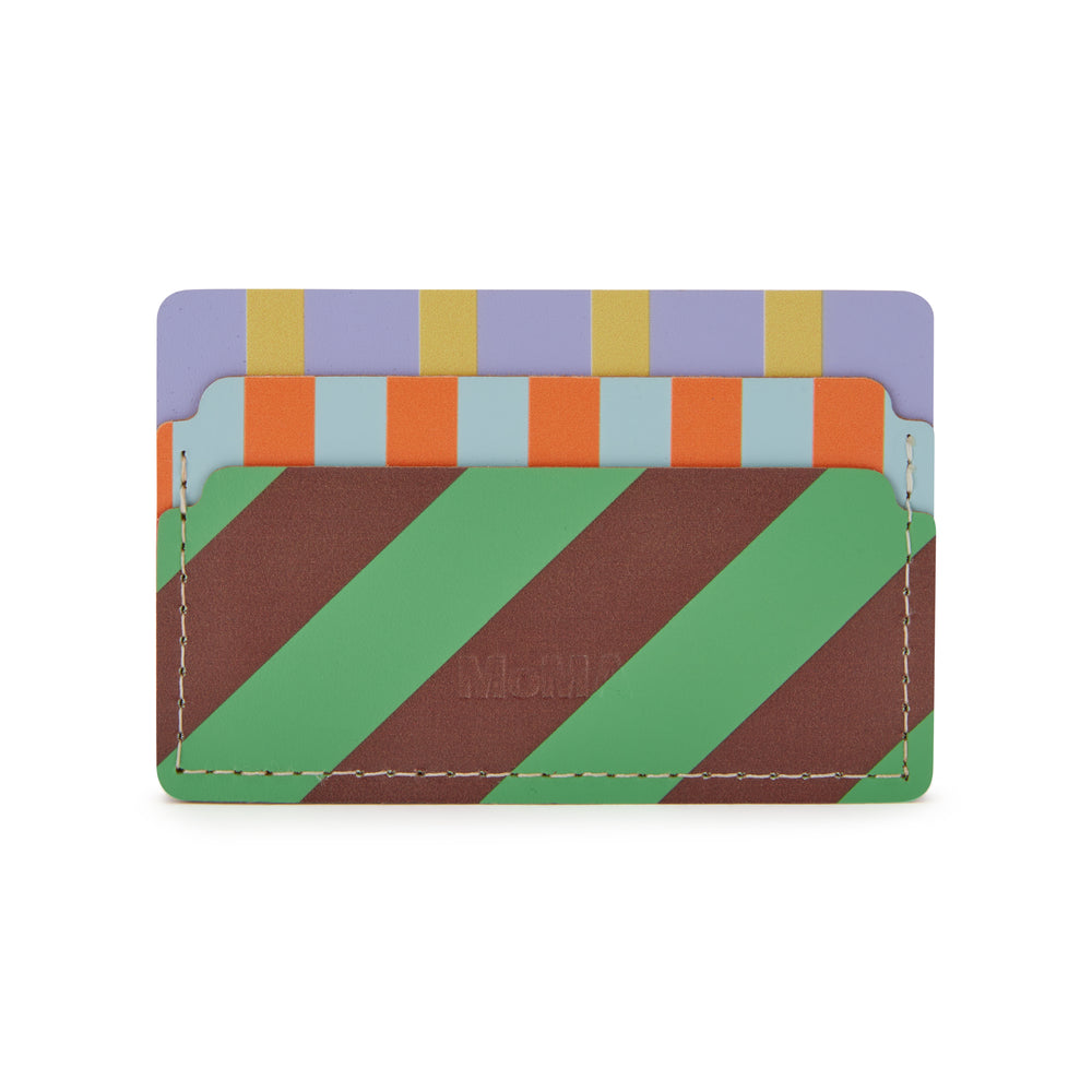 Dusen Dusen Recycled Leather Card Holder – Stripe