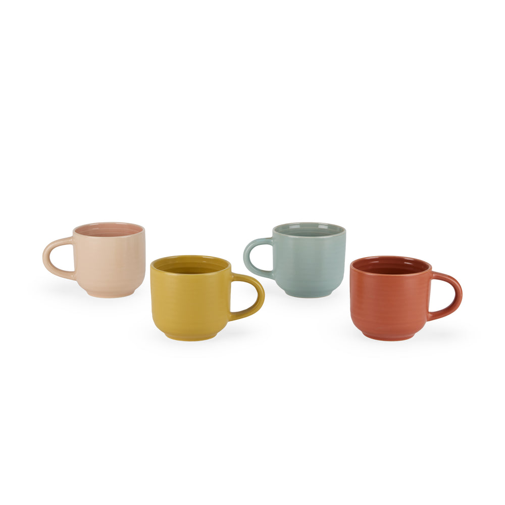 Essential Ceramic Dinnerware – Mugs S/4